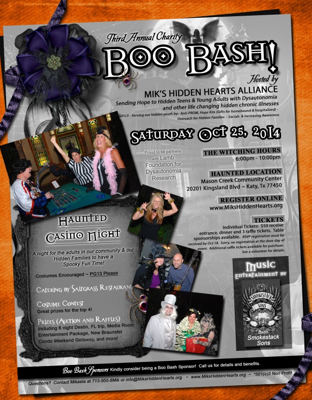 Join us for the 3rd Annual Mik's Hidden Alliance Boo Bash!